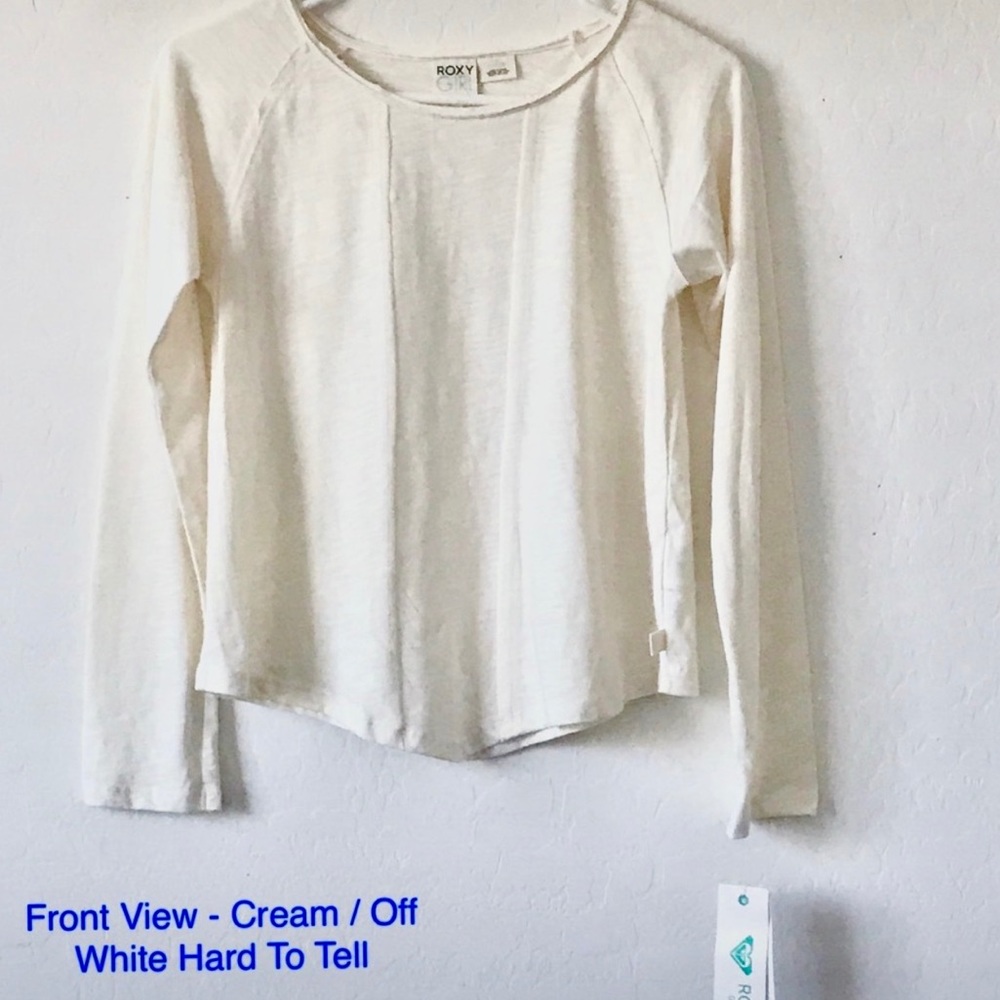 NWT ROXY Girl Asymmetrical Hem 16 / L Cute Top